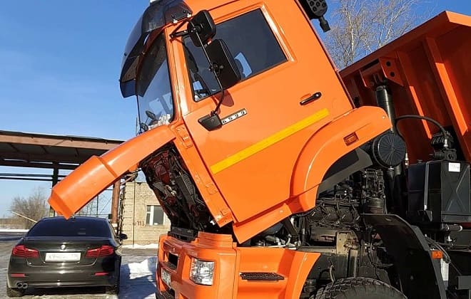 Raised cab KamAZ